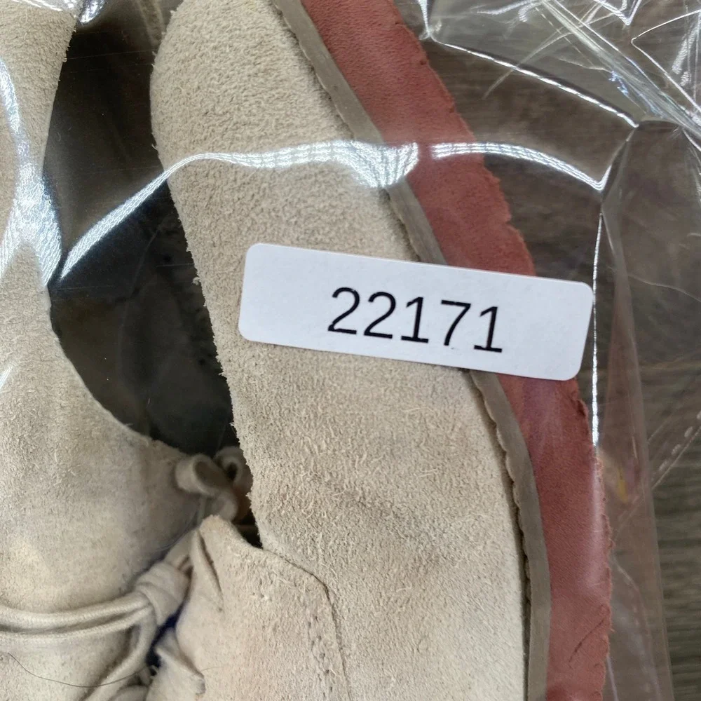 Sperry Top-Sider Tevin Boys Suede Oxford Shoes Sand Beige Size 5.5 YB26435F